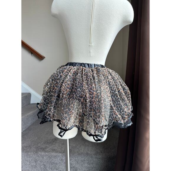 Leopard Print Costume Skirt with Mask - Picture 7 of 10